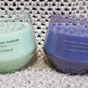 Bundle of 2 Yankee Candle Studio Candles - Moonlit Woods & Cucumber Mint